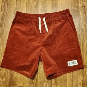 Barstool Sports Shorts‎ Men 3XL Copper Red Corduroy Sad Boy Season